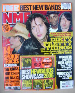 NME magazine - Dirty Pretty Things cover (1 April 2006)