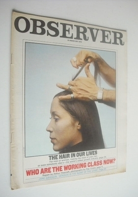 <!--1970-02-22-->The Observer magazine - The Hair In Our Lives cover (22 Fe