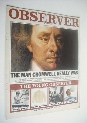 <!--1970-08-30-->The Observer magazine - Oliver Cromwell cover (30 August 1