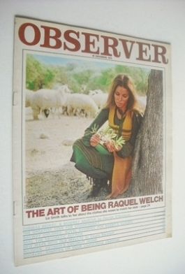 The Observer magazine - Raquel Welch cover (20 December 1970)