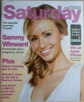 <!--2007-11-17-->Saturday magazine - Sammy Winward cover (17 November 2007)