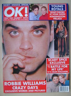 OK! magazine - Robbie Williams cover (30 October 1998 - Issue 134)