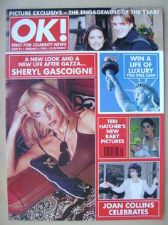 OK! magazine - Sheryl Gascoigne cover (6 February 1998 - Issue 96)