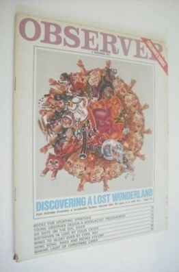 The Observer magazine - Discovering A Lost Wonderland cover (6 December 1970)
