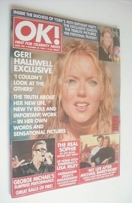 OK! magazine - Geri Halliwell cover (22 October 1999 - Issue 184)