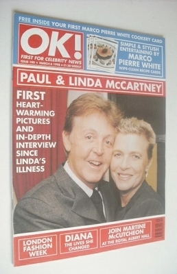 OK! magazine - Linda and Paul McCartney cover (6 March 1998 - Issue 100)