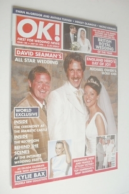 OK! magazine - David Seaman wedding cover (24 July 1998 - Issue 120)