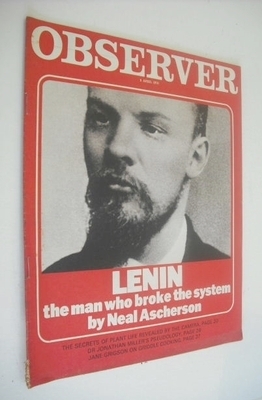 <!--1970-04-05-->The Observer magazine - Lenin cover (5 April 1970)
