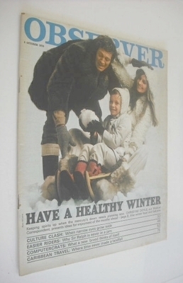 <!--1970-10-04-->The Observer magazine - Have A Healthy Winter cover (4 Oct
