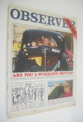 <!--1970-03-22-->The Observer magazine - Are You A Weekend Driver cover (22