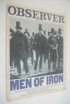 <!--1970-09-20-->The Observer magazine - Men Of Iron cover (20 September 19