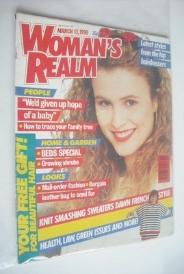 <!--1990-03-13-->Woman's Realm magazine (13 March 1990 - Vintage Issue)