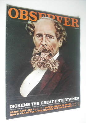 <!--1970-05-17-->The Observer magazine - Charles Dickens cover (17 May 1970