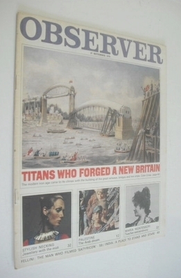 The Observer magazine - Titans Who Forged A New Britain cover (27 September 1970)