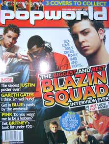 Popworld magazine - Blazin' Squad cover (March 2004 – Issue 9)