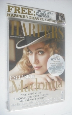 British Harpers & Queen magazine - November 2005 - Madonna cover