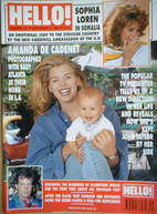 Hello! magazine - Amanda de Cadenet cover (5 December 1992 - Issue 231)