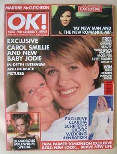 OK! magazine - Carol Smillie and Baby Jodie cover (29 October 1999 - Issue 185)