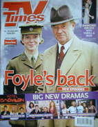 TV Times magazine - Honeysuckle Weeks & Michael Kitchen (Foyle's War) cover (14-20 January 2006)