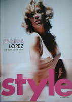 Style magazine - Jennifer Lopez cover (14 September 2003)