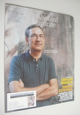 <!--2013-08-17-->FT Weekend magazine - Orhan Pamuk cover (17/18 August 2013