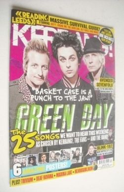 Kerrang magazine - Green Day cover (24 August 2013 - Issue 1480)