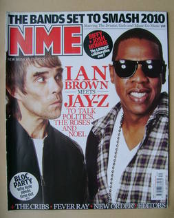 NME magazine - Ian Brown and Jay-Z cover (3 October 2009)