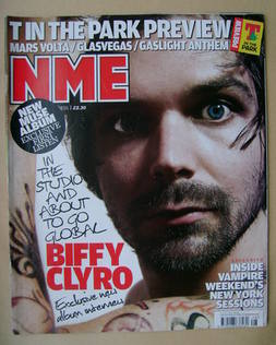 NME magazine - Biffy Clyro cover (11 July 2009)