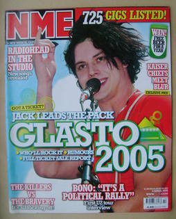 <!--2005-04-09-->NME magazine - Jack White cover (9 April 2005)