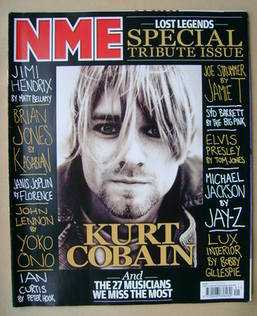 NME magazine - Kurt Cobain cover (10 October 2009)