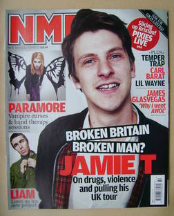 NME magazine - Jamie T cover (17 October 2009)