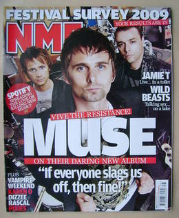 NME magazine - Muse cover (19 September 2009)