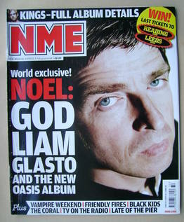 NME magazine - Noel Gallagher cover (9 August 2008)