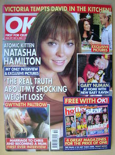 OK! magazine - Natasha Hamilton cover (16 December 2003 - Issue 397)