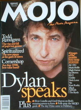 <!--1998-02-->MOJO magazine - Bob Dylan cover (February 1998 - Issue 51)