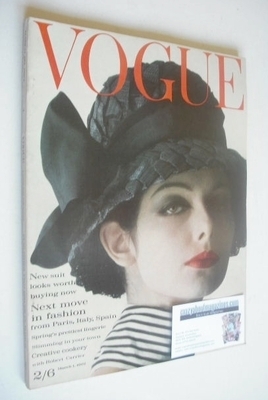 British Vogue magazine - 1 March 1962 (Vintage Issue)