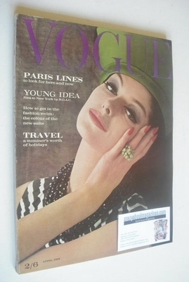 British Vogue magazine - 1 April 1962 (Vintage Issue)