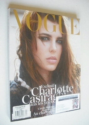 French Paris Vogue magazine - September 2011 - Charlotte Casiraghi cover