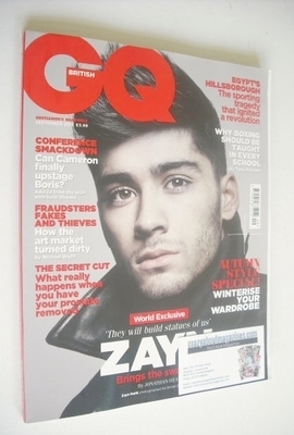 British GQ magazine - September 2013 - Zayn Malik cover