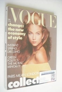 British Vogue magazine - March 1988