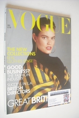 British Vogue magazine - August 1988