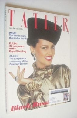 <!--1981-10-->Tatler magazine - October 1981 - Marcie Hunt cover