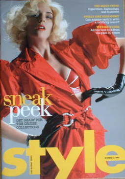 Style magazine - Sneak Peek cover (14 October 2007)