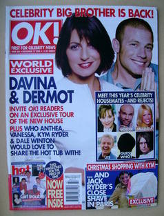 OK! magazine - Davina McCall and Dermot O'Leary cover (27 November 2002 - Issue 343)
