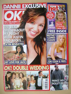 <!--2003-03-18-->OK! magazine - Dannii Minogue cover (18 March 2003 - Issue