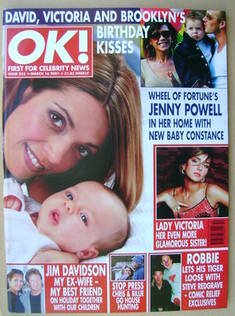 OK! magazine - Jenny Powell and Baby Constance cover (16 March 2001 - Issue 255)