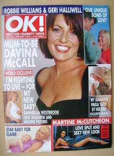 OK! magazine - Davina McCall cover (9 February 2001 - Issue 250)