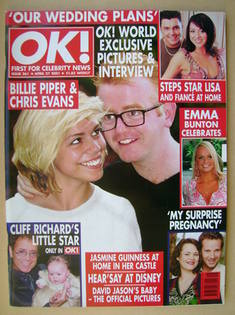 OK! magazine - Billie Piper and Chris Evans cover (27 April 2001 - Issue 261)