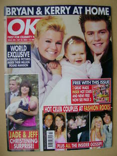 OK! magazine - Kerry and Bryan McFadden cover (28 October 2003 - Issue 390)
