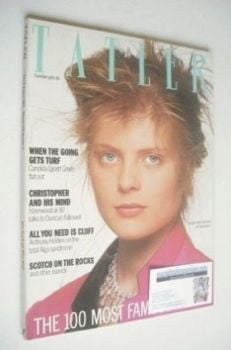 Tatler magazine - July/August 1984 - Allegra Mostyn-Owen cover